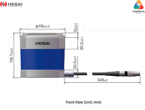 Hesai Tech LiDAR Pandar40P 360º en internet