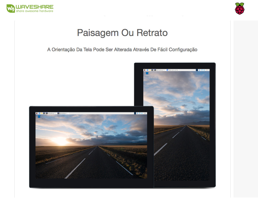 WaveShare Mini-Computer 13.3" Powered by Raspberry Pi 3A+, HD Touch Screen - Loja do Jangão - InterBros