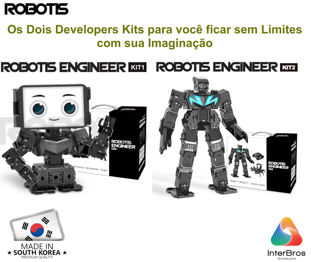 Robotis Steamcup Engineer Robot KIT 1 + KIT 2 , Developer Kit , Habilitado para IA , Educacional , Idade: 15+ - buy online