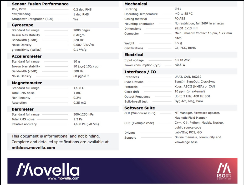 Movella Xsens MTi-630 AHRS Developer Kit na internet