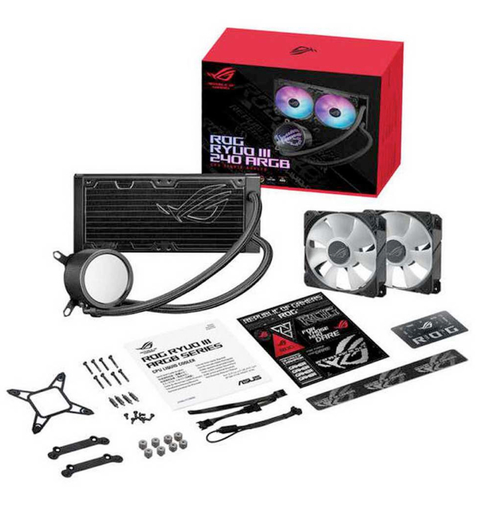 ASUS ROG RYUO III ARGB l All-In-One Liquid Cooler l aRGB Pump Cap l Ventiladores aRGB silenciosos e potentes l Potencial de resfriamento excepcional l Para a próxima geração de Motherboards l Suporte ao controlador AniMe Matrix™ l Escolha 240mm ou 360mm - tienda online