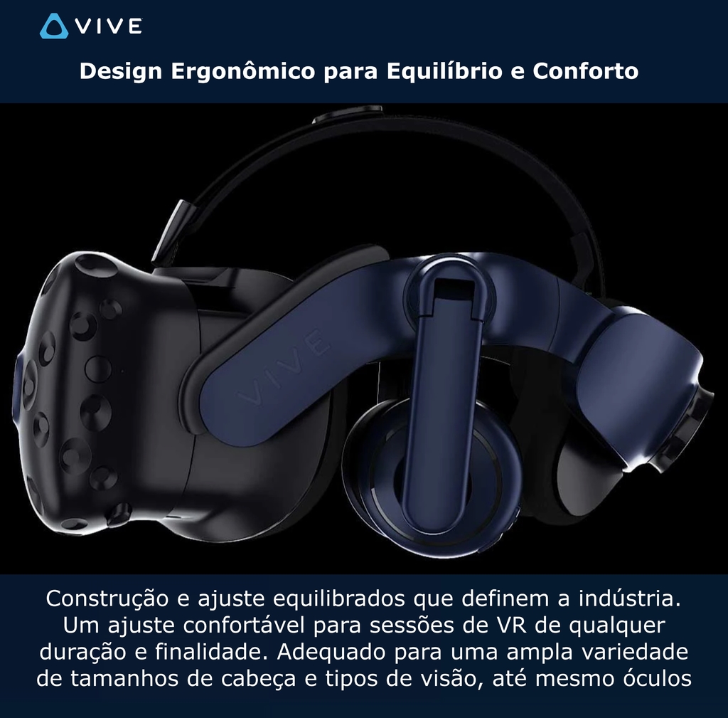 Óculos De Realidade Virtual (VR) Vive Cosmos Elite - HTC, Performance  Solutions - Peças para Computadores e Workstation de Alta Performance