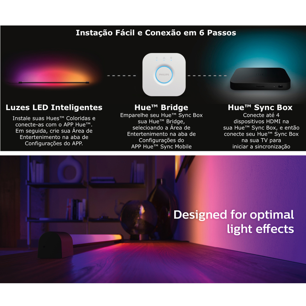 Philips Hue Play Gradient Light Tube Large TVs de 60" e Maiores - Loja do Jangão - InterBros