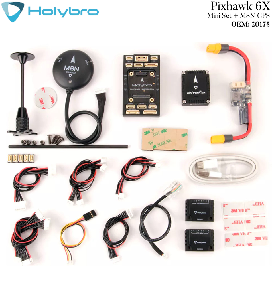 Holybro Pixhawk 6X l Sistema de Voo & GPS l Controlador de voo modular l UAVs & Drones l 11053 l 18062 l 18074 l 18066 l 18078 l 20172 l 20173 l 20295 l 20175 l Escolha seu Kit - loja online