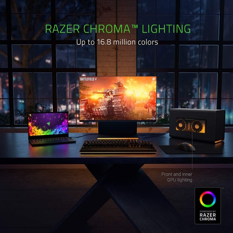 Razer Core X Chroma Aluminum External eGPU Enclosure - comprar online
