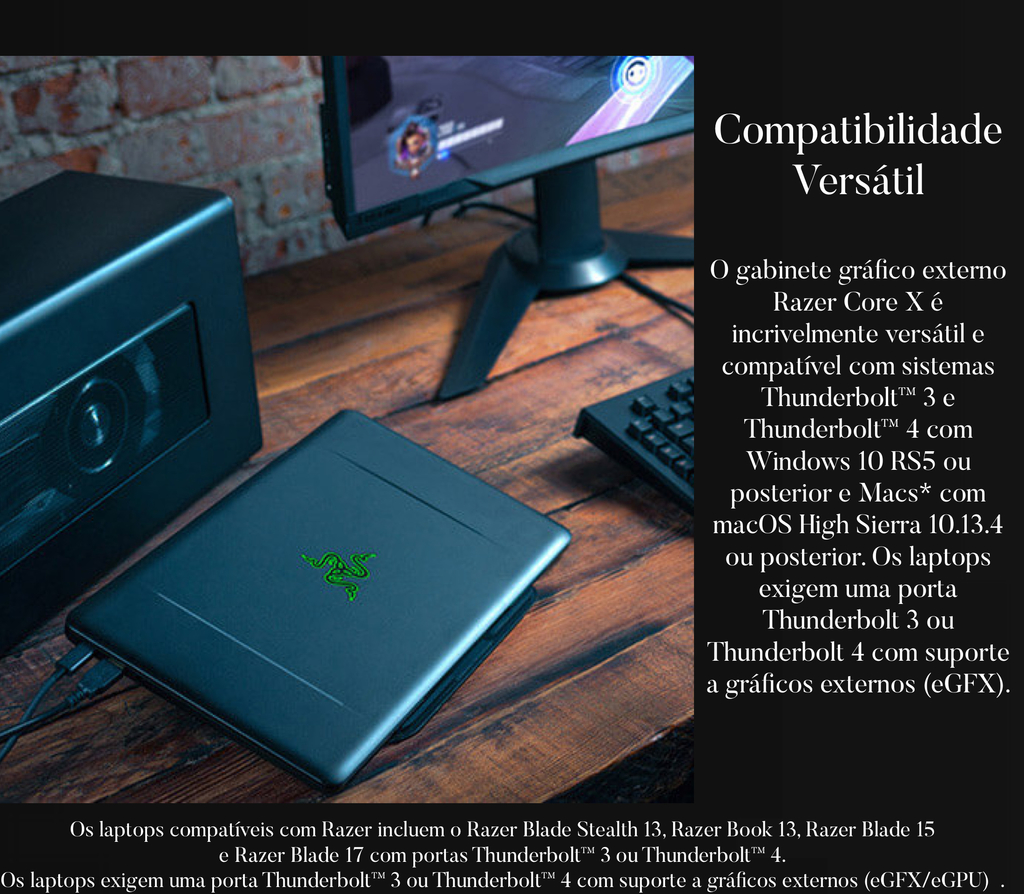 Imagem do Razer Core X External eGPU Enclosure