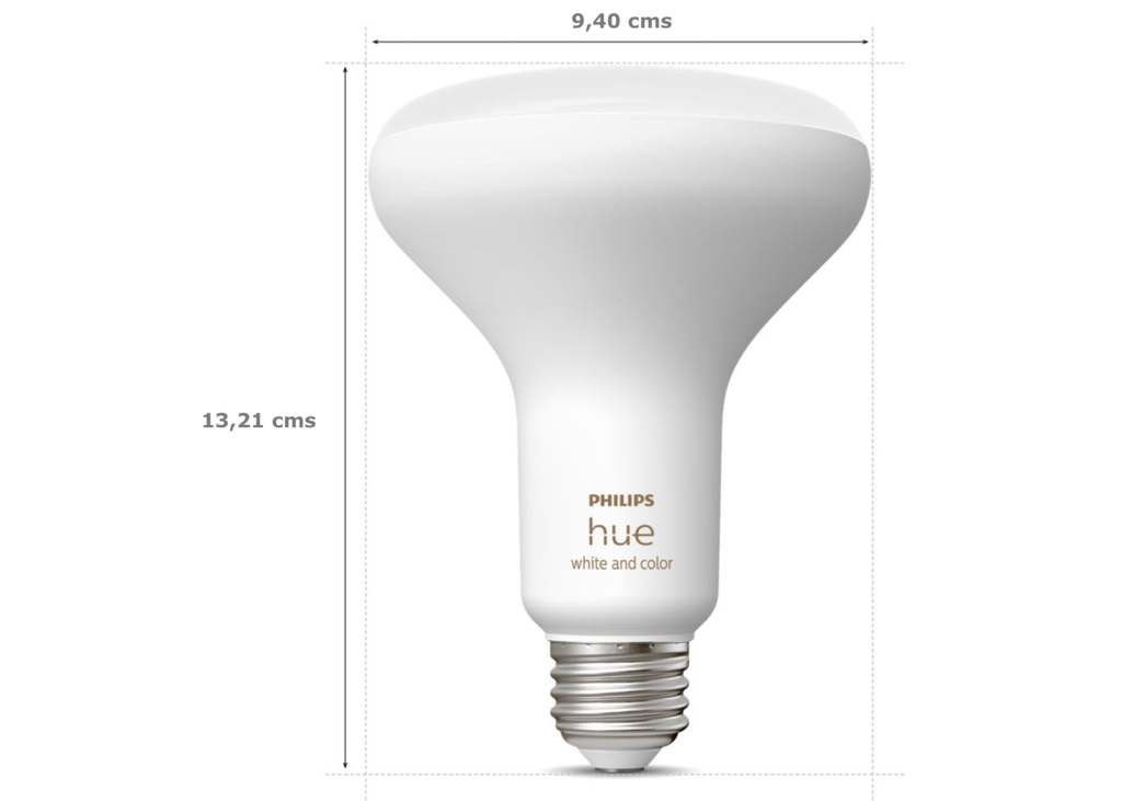 Philips Hue White and Color Ambiance BR30 65W | 3ª Geração | Bluetooth Smart Flood Light | Lâmpada Spot de Embutir | Compatível com Alexa, Apple Homekit & Google Assistant - online store