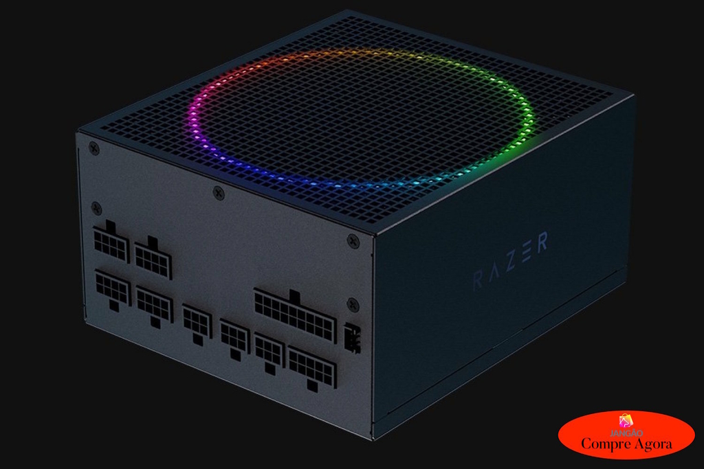 Razer Katana Chroma l Power Supply aRGB ATX Fully Modular l Fonte de alimentação l Ventilador aRGB silencioso e potente l Classificação Platinum Ultraeficiente l Modular por design l Projetada para suportar as CPUs e GPUs mais avançadas l Personalização RGB endereçável e integração de games l Zero RPM Mode l Escolha 850W ou 1.200W - Loja do Jangão - InterBros