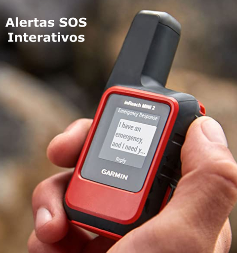 Imagen de Garmin inReach Mini 2 Compact Satellite Communicator | + Mini Dive Case | + BackPack | Hiking Handheld | Comunicador via Satélite e Navegação GPS | Mensagens bidirecionais | 100% de Cobertura Global via Satélite com Iridium | SOS Interativo Global Bidirecional | Rastreamento e Compartilhamento de Localização | 14 Dias de Bateria