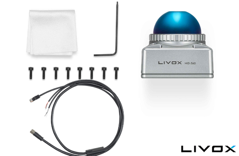 LIVOX TECH Mid-360 LiDAR + LIVOX TECH Three-Wire Aviation M12 Connector - buy online