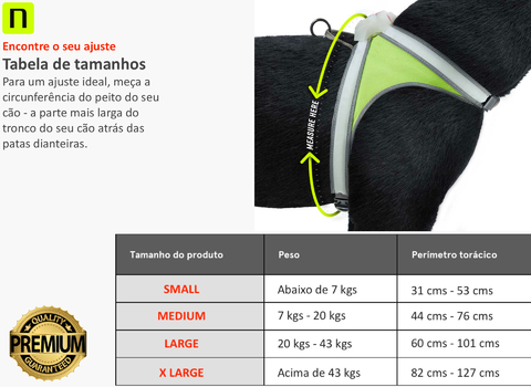 Noxgear Lighthound Revolucionário Colete Peitoral Premium Cães 4 Tamanhos - Loja do Jangão - InterBros