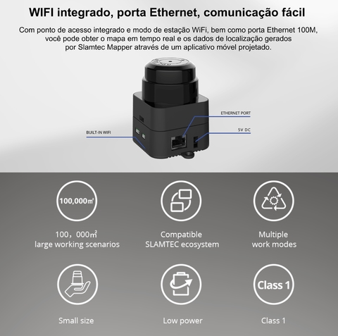 Slamtec Mapper M2M1 Laser Range Scanner , 40 Meters Distance Module - Loja do Jangão - InterBros