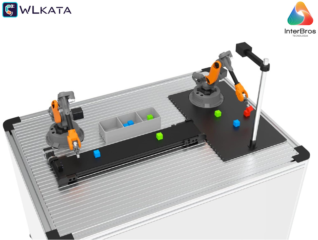 Image of Wlkata Conveyor Belt Set for Mirobot , Correia Transportadora , Simulação de Fábrica Inteligente & Educação AIoT , +5 anos