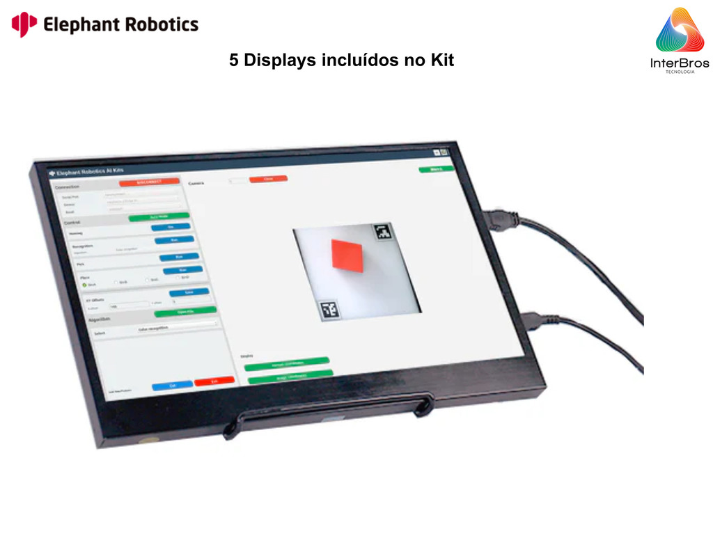 Elephant Robotics Robot Kit Bundle For Laboratory , 5 MechArm Pi + 5 AI Kits Artificial Intelligence , Braços Robóticos , Educacional , Treinamento , Pesquisa , +12 anos on internet