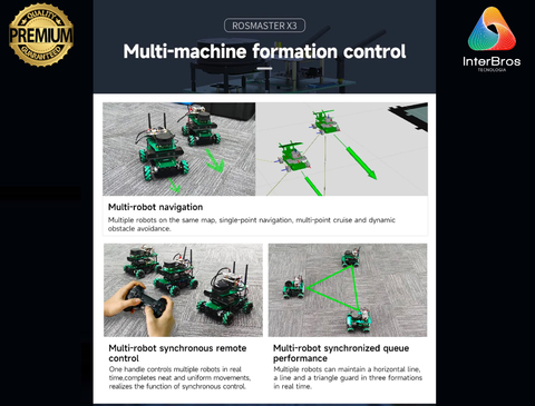 Yahboom ROSMASTER X3 ROS2 Robot with Mecanum Wheel, NVIDIA Módulo Jetson Orin NX 8GB , ORIN NANO ou Raspberry Pi