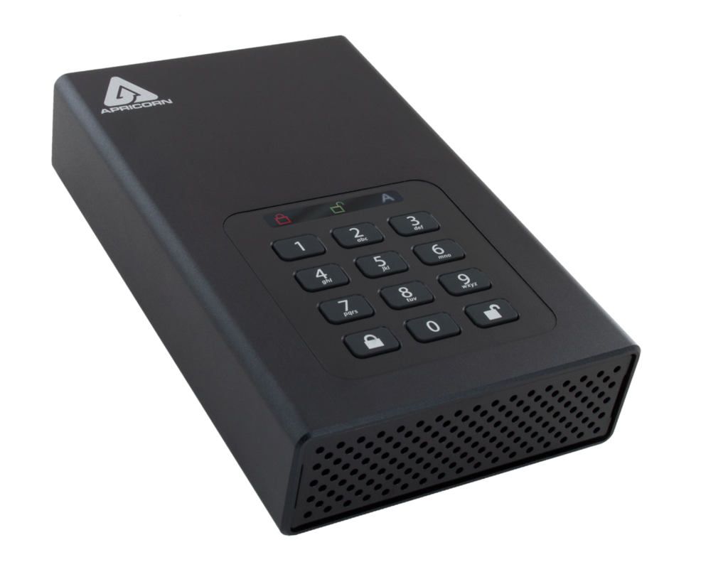 Apricorn 10 TB | USB 3.0 Hard Drive | Aegis Padlock AES-XTS 256-Bits | Disco Rígido Desktop | Criptografia de Grau Militar