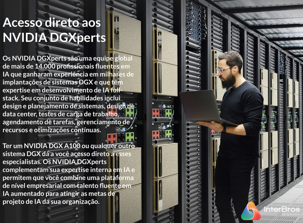 NVIDIA DGX A100 320GB, 8x GPUs A100 80GB, 5 petaFLOPs - Loja do Jangão - InterBros