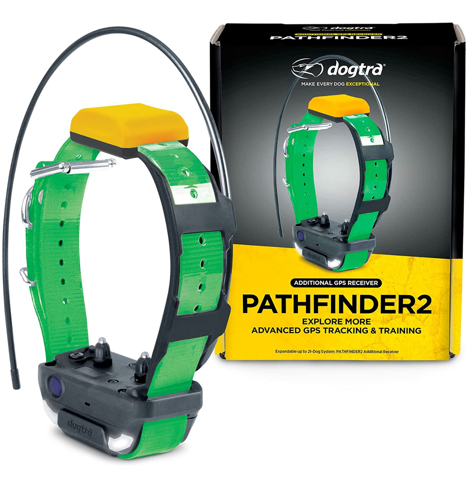 Dogtra Pathfinder 2 Colar GPS Luminoso Adicional | E-Collar Series GPS Rastrear e Treinar | Cães Acima de 15 Kgs | Pescoços Acima de 30 cms | Alcance de até 14,5 Kms | Expansível para até 21 cães | A prova d'água | na internet