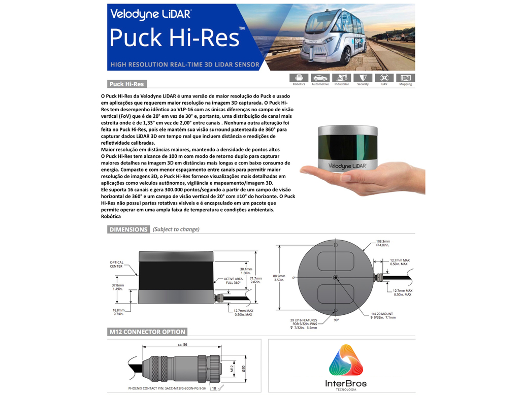 Image of Velodyne Lidar Puck Hi-Res