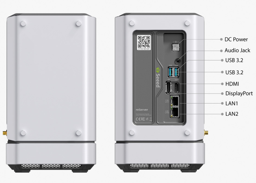 Seeed Studio eServer J5014 | Servidor Edge AI Device com Nvidia Jetson AGX Orin 64GB | 275 TOPS | 256GB NVME SSD | 10 Gigabit Ethernet port | 5G | Conectividade Híbrida LoRa, BLE, WiFi | Support Triton Inference Server and Jetpack | Pronto para Complexas Operações Edge AI - loja online