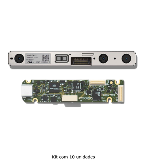 Intel RealSense Depth Module D415 + Vision Processor D4 Board Bundle Kit com 10 Unidades