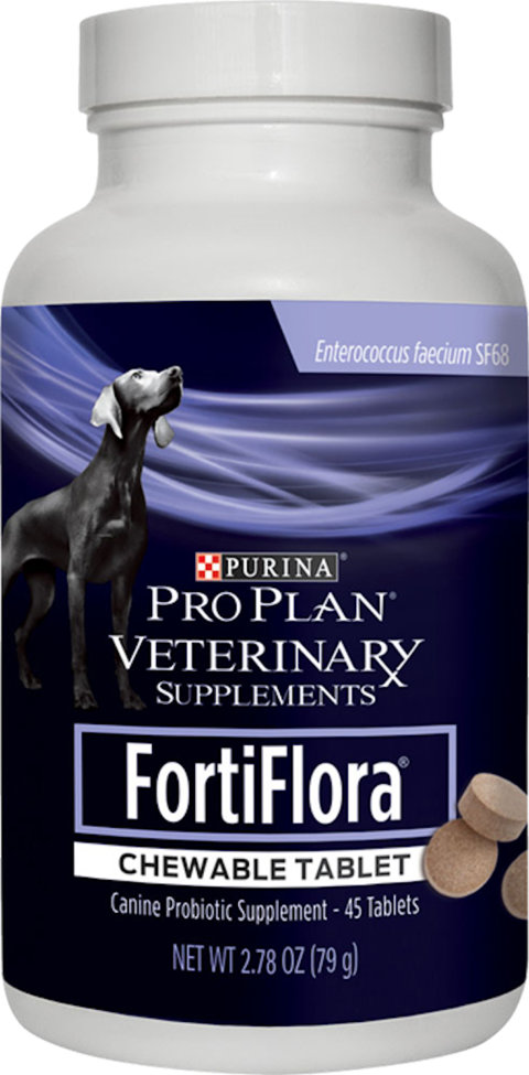 Purina Pro Plan FortiFlora Probiotics for Dogs | Probiótico para Cães | 45 Tabletes