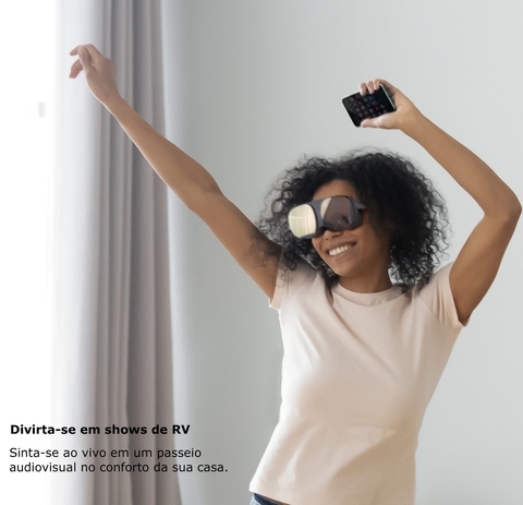 Imagen de HTC VIVE FLOW | + Case | Compacto e Leve A Serenidade Acontece | Os óculos VR Imersivos Feitos para o Bem-Estar e a Produtividade Consciente