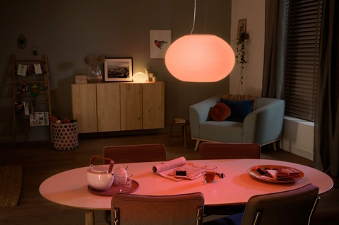 Philips Hue White & Color Ambiance Flourish Pendant Light l 2ª Geração l Luminária Pendente Inteligente l Bluetooth e WiFi l Alto Fluxo Luminoso 2.750 lumen l LED Integrado l Compatível com Alexa, Apple Homekit & Google Assistant | Funciona com Bluetooth e/ou com a Hue Bridge - Loja do Jangão - InterBros