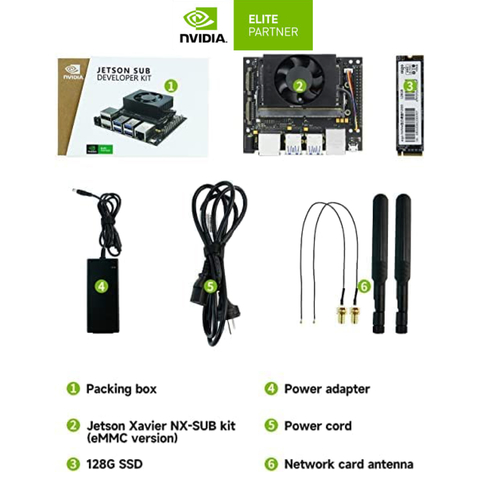 Nvidia Jetson Xavier NX Developer Kit, 8GB RAM , 16GB eMMC , 128GB SSD, 945-83518-0000-000 na internet