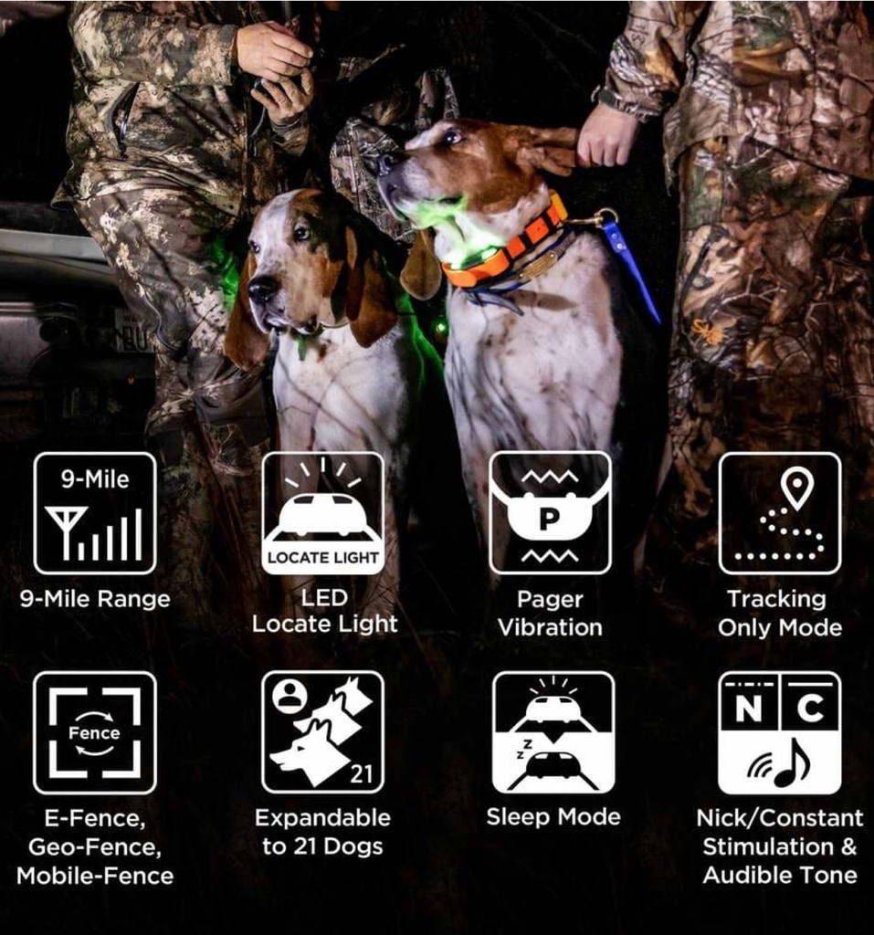 Dogtra Pathfinder 2 para 2 Cães | Com Case de Trasnporte | E-Collar Series GPS Rastrear e Treinar | Cães Acima de 15 Kgs | Pescoços Acima de 30 cms |Alcance de até 14,5 Kms | Expansível para até 21 cães | A prova d'água | Taxa de GPS de Atualização de 2 segundos | Requer Smartphone | Sem taxa de assinatura | Mapa de satélite gratuito e OFFLINE | Não Requer Sinal de Celular