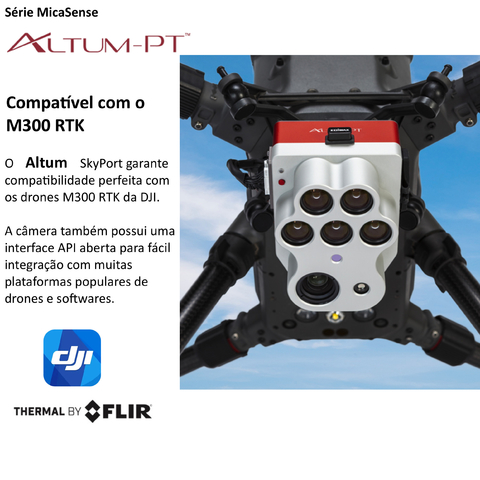 Image of Ageagle MicaSense Altum-PT Sensor Multispectral l DJI SkyPort Kit l Compatível com Matrice 300 RTK