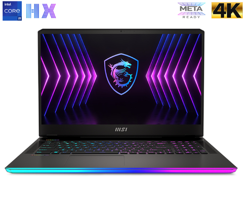 MSI 17.3" Raider GE77 HX Gaming Laptop l 16 Cores CPU l Meta Universe Ready l Cooler Booster 5 l 1.5 - 5.0 GHz Intel® Core(TM) i9-12900 HX (12th Gen) l 17.3" 2560 x 1440 240 Hz QHD Display l 32GB DDR5 RAM | 1TB NVMe SSD Gen4x4 l NVIDIA GeForce RTX 3080 Ti (16GB GDDR6) l Windows 11 Pro l 12UHS-082