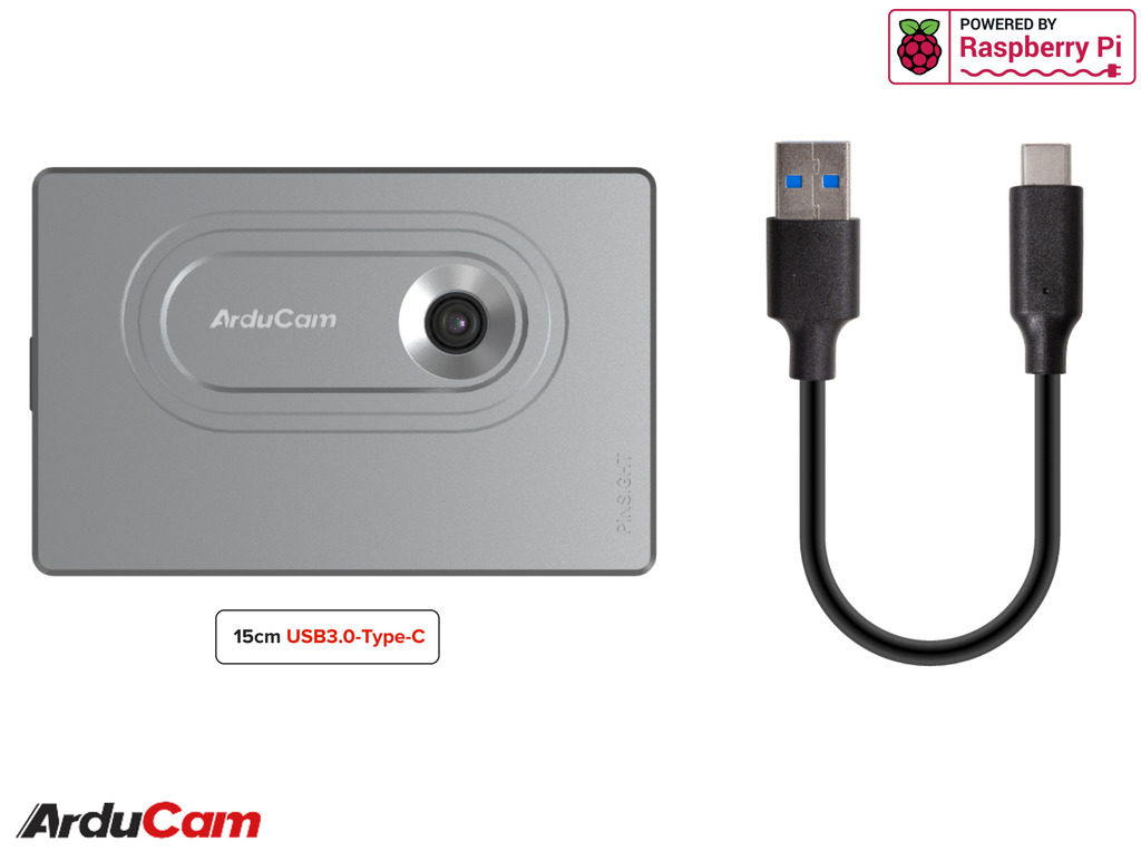 Imagem do Arducam PiNSIGHT, 12MP Vision AI Mate for Raspberry Pi 5 , Luxonis OAK , B0505