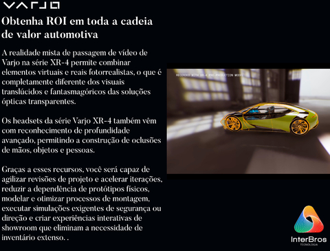 Varjo XR-4 Mixed Reality System V0017500 - Loja do Jangão - InterBros