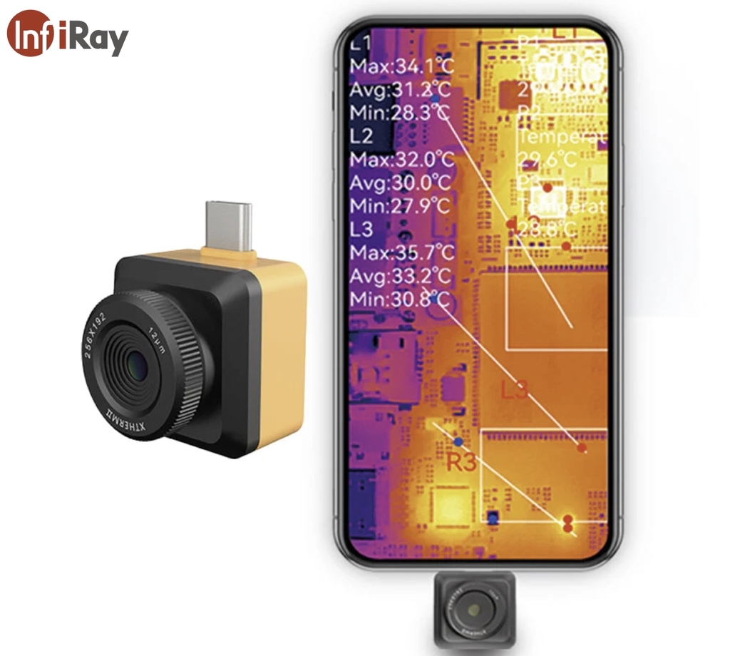 Infiray Xinfrared T2S Plus Câmera Térmica com Lente Macro de 8 mm , com Handle - (cópia) - buy online