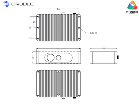 Imagem do Orbbec Femto Mega I ToF Camera , NVIDIA Jetson Nano , Sterero Depth Camera , Tecnologia MicroSoft Azure