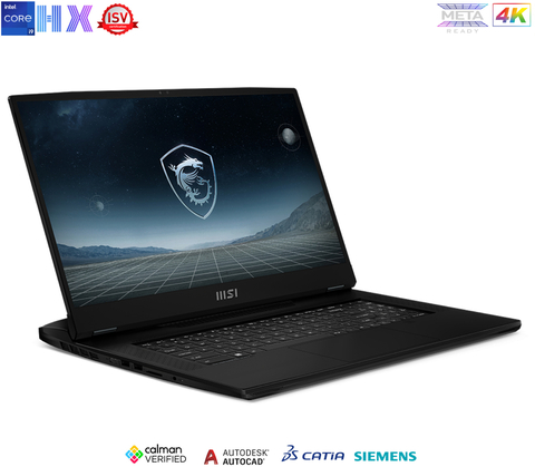 MSI CreatorPro X17 17.3" Professional Creator Laptop l Estação de Trabalho Poderosa l Orientada para o Desempenho l 1.5 - 4.8 GHz Intel Core i7 12800 HX 16-Cores (12th Gen) l 17.3" 3840 x 2160 4K 120 Hz Display l 32 GB DDR5 RAM | 1TB PCIe 4.0 SSD Gen4x4 l NVIDIA RTX A3000 (12GB GDDR6) l Solução de Alto Nível l Arquitetos, Programadores , Designers, Engenharia e Criação aeroespacial, IA, VR, Simulação CAE e Renderizações 3D l A12UKS-060