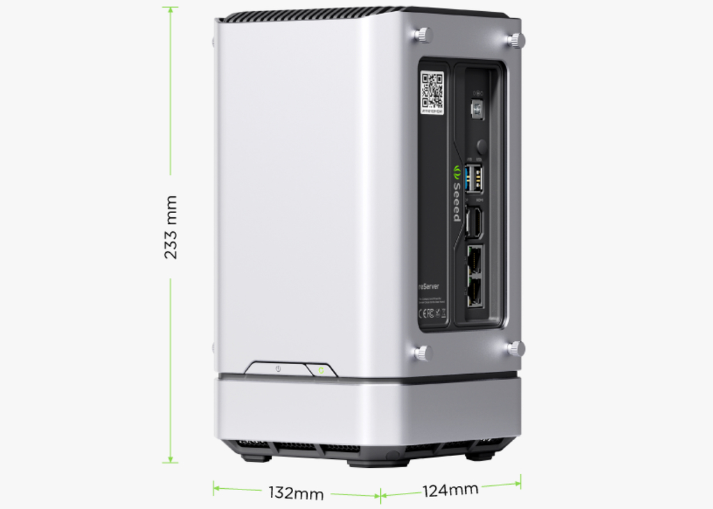 Seeed Studio eServer J5014 | Servidor Edge AI Device com Nvidia Jetson AGX Orin 64GB | 275 TOPS | 256GB NVME SSD | 10 Gigabit Ethernet port | 5G | Conectividade Híbrida LoRa, BLE, WiFi | Support Triton Inference Server and Jetpack | Pronto para Complexas Operações Edge AI - comprar online