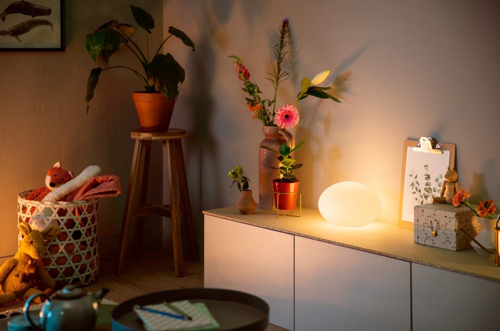 Philips Hue White & Color Ambiance Flourish Table Light l 2ª Geração l Luminária de Mesa Inteligente l Bluetooth e WiFi l Compatível com Alexa, Apple Homekit & Google Assistant | Funciona com Bluetooth e/ou com a Hue Bridge