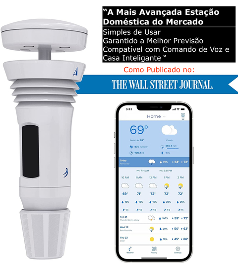 Tempest Weatherflow Estação Meteorológica Ultrassônica Avançada - tienda online