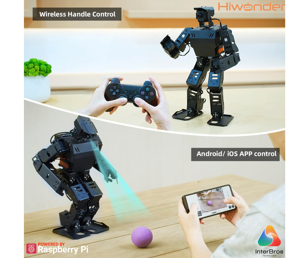 Hiwonder AiNex ROS Education AI Vision Humanoid Robot Powered by Raspberry Pi 4B , Developer Kit Humanóide Algoritmo de Cinemática Inversa , Desenvolvido para Aprendizado e Ensino , Idade: 15+ en internet