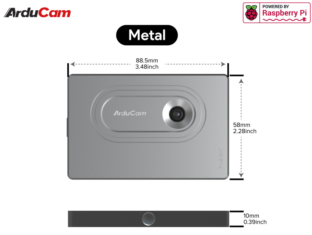 Arducam PiNSIGHT, 12MP Vision AI Mate for Raspberry Pi 5 , Luxonis OAK , B0505