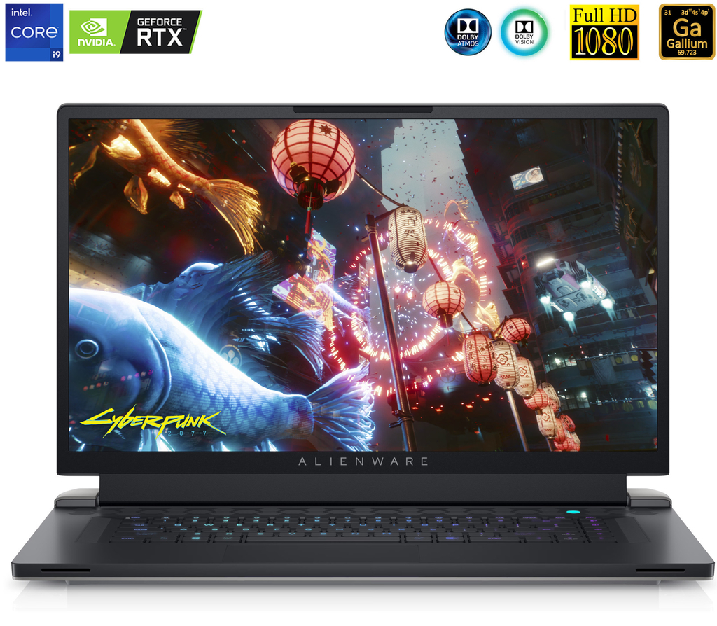 Alienware x17 R2 Gaming Laptop QHD Display l Cor Lunar Light l 1.5 - 5.0 GHz Intel Core i9-12900 H (12th Gen) l 17.3" 1920x1080 360 Hz FHD Display l 64 GB DDR5 RAM l 2 TB RAID NVMe SSD l NVIDIA® GeForce RTX(TM) 3070Ti (8 GB GDDR6) l Cryo Tech Cooler l Alienware's CherryMX l Windows 11 Home