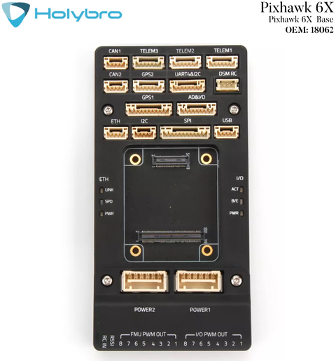 Holybro Pixhawk 6X l Sistema de Voo & GPS l Controlador de voo modular l UAVs & Drones l 11053 l 18062 l 18074 l 18066 l 18078 l 20172 l 20173 l 20295 l 20175 l Escolha seu Kit - Loja do Jangão - InterBros