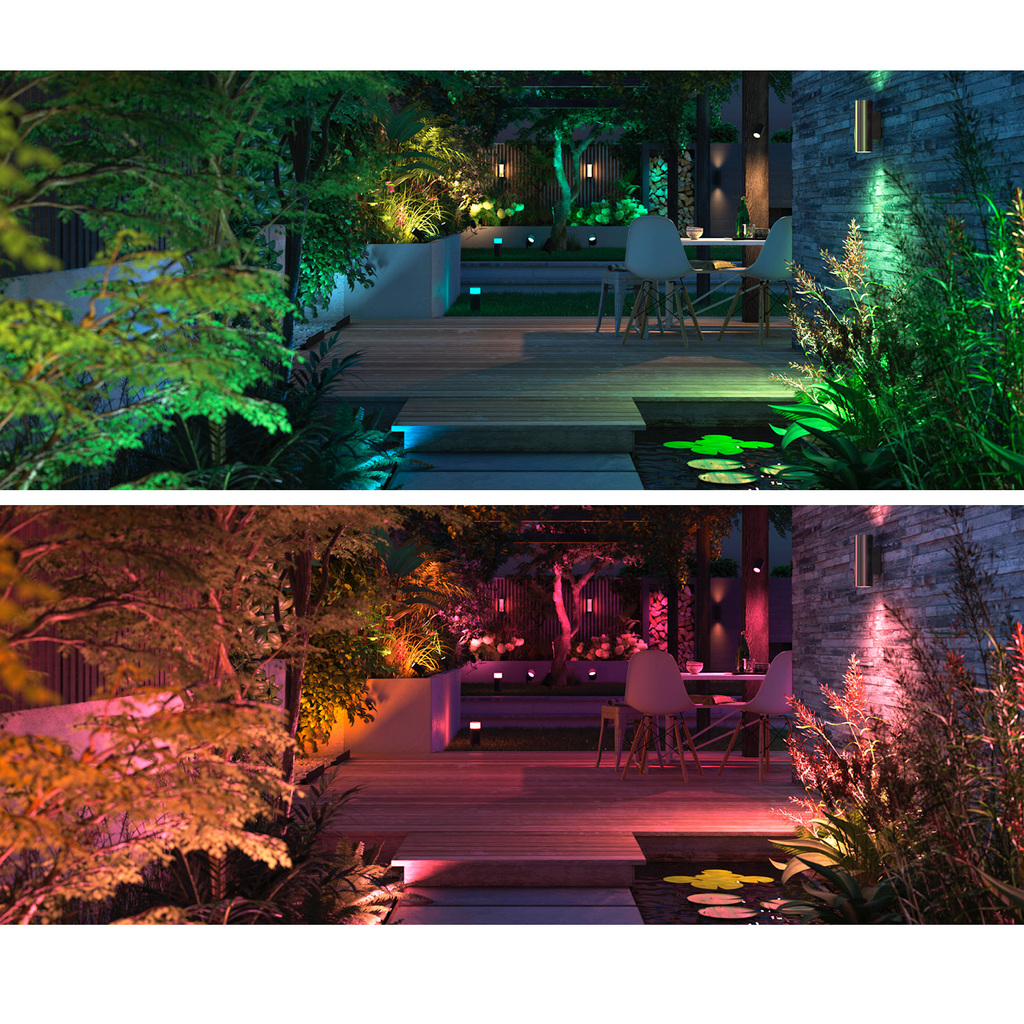 Philips Hue Amarant l Outdoor Light Bar l LED Wall Floodlight l Luminária Inteligente Outdoor de Piso l Alto Fluxo Luminoso de até 2.800 lumen l LED Integrado l Com Fonte de Energia de 40W l Compatível com Alexa, Apple Homekit & Google Assistant l Requer Hue Bridge