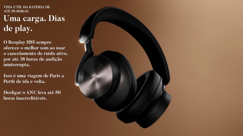 Imagen de Bang & Olufsen Beoplay H95 l Nordic Ice - Limited Edition l Over-Ear Wireless Headphones l Premium Comfortable l Excepcional cancelamento de ruído ativo adaptativo (ANC) l Driver de titânio eletrodinâmico com ímãs de neodímio l O Melhor e Mais Luxuoso B&O até hoje l Estojo de transporte rígido personalizado l Até 50 horas de bateria