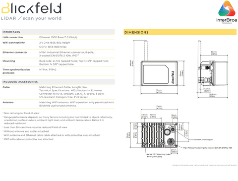 Blickfeld QB2 3D LiDAR