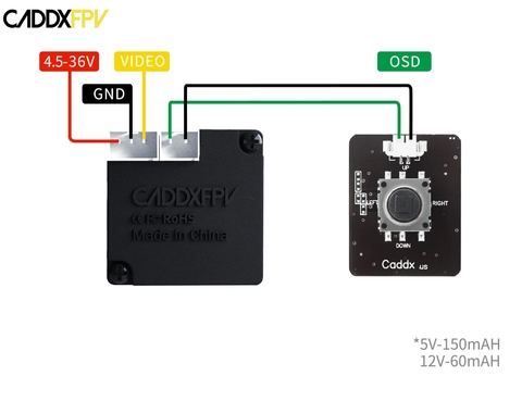 Caddx Ratel 2 Micro Starlight 1200TVL Low Latency FPV Camera Visão Noturna Drones Aviões Robots & UAVs l Kit com 10 Câmeras