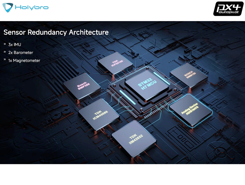 Holybro Pixhawk 6X Pro , High-performance Industrial IMU , Controlador de Voo , 20260