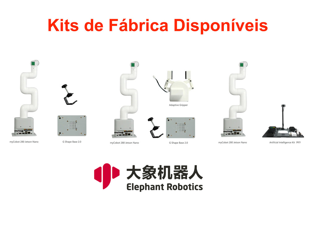 Elephant Robotics MyCobot 280 NVIDIA Jetson Nano - 6 DOF , Collaborative Robotic Arm , Educacional , Industrial , +8 anos on internet